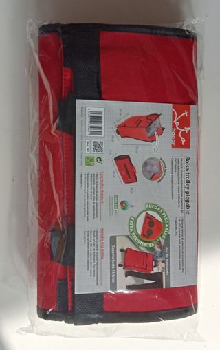 Bolsa Trolley Plegable Roja