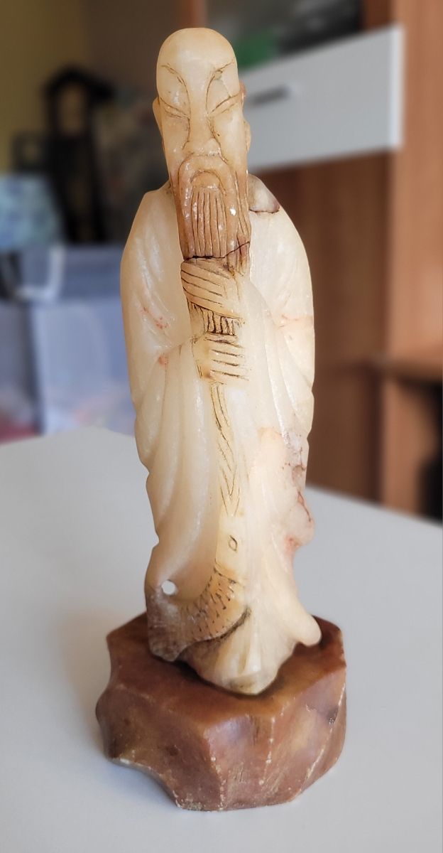 Figura Monje Piedra Alabastro