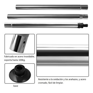 Barra Pole Dance Costway 50mm Poco Uso