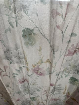 Cortinas florales multicolor