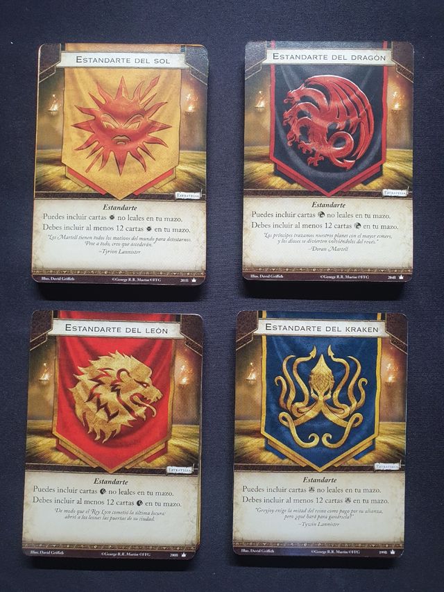80 Cartas Juego Tronos GOT LCG