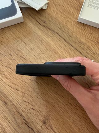 Funda iPhone 14 Pro de Piel MagSafe Negra original