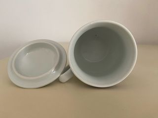 Tazza porcellana cinese con drago e coperchio 