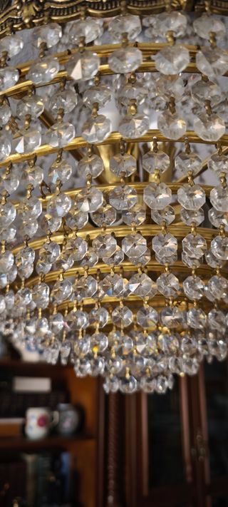 Lámpara de araña de cristal strass