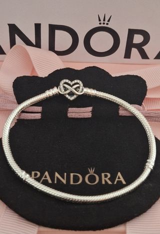 Pulsera Pandora Infinito Corazón Talla 19cm