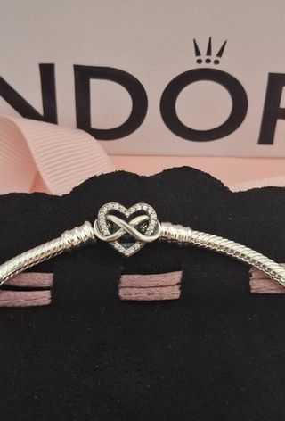 Pulsera Pandora Infinito Corazón Talla 19cm