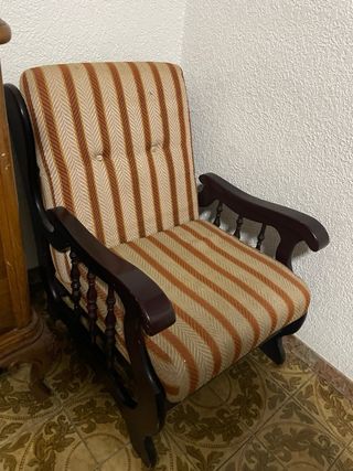 2 Sillones vintage de rayas