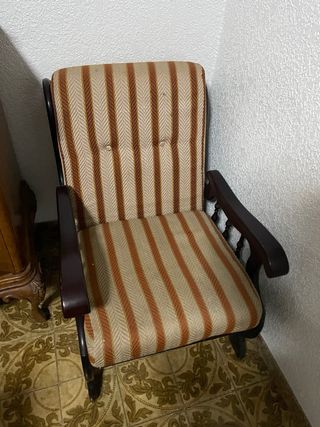 2 Sillones vintage de rayas