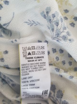 Blusa M&S Estampada Talla 42/44