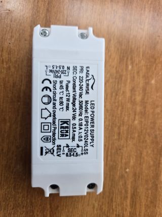 Alimentatore LED 12W 24VDC Eaglerise
