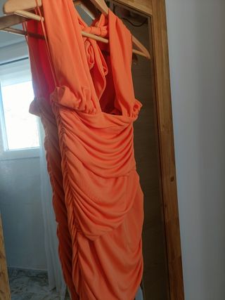 Vestido de fiesta naranja