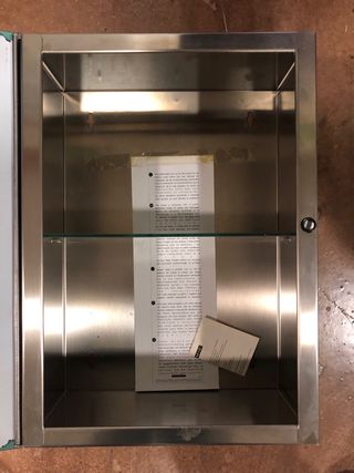 Espejo camerino metal y cristal