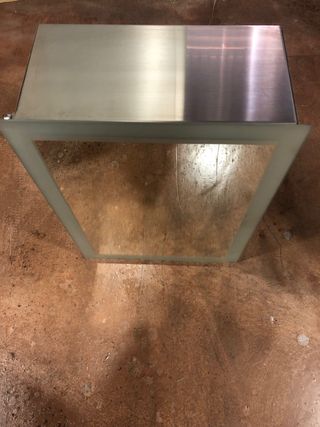 Espejo camerino metal y cristal