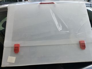 Zaino e cartella plastica