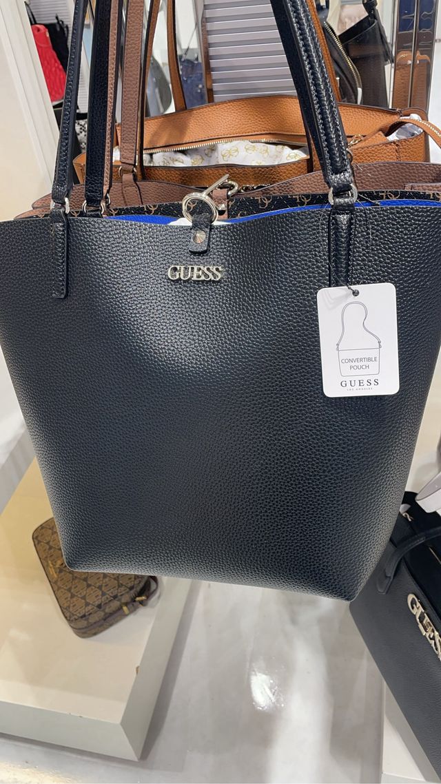 Bolso Tote Guess Reversible Negro