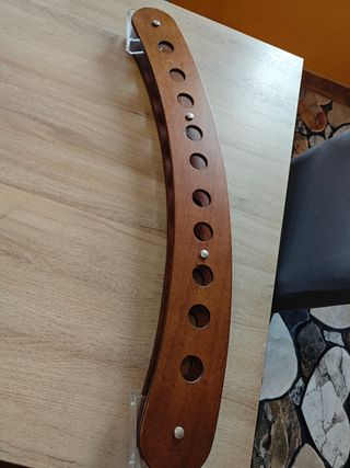 Porta bottiglie vino curvo in legno