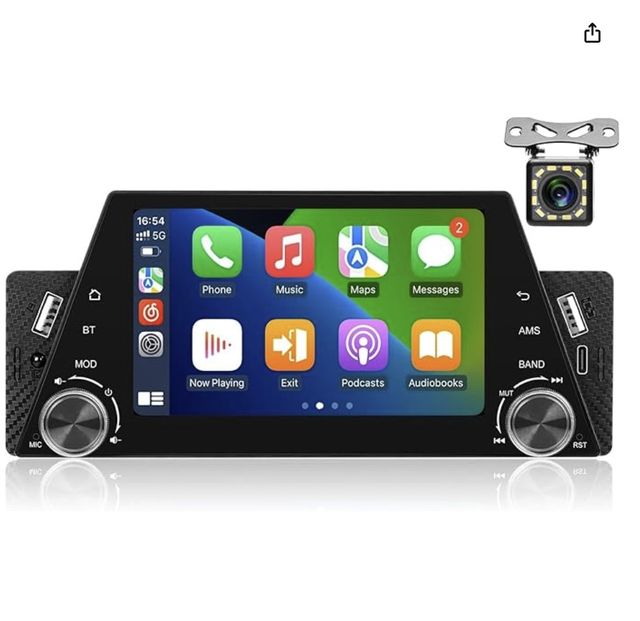 NOVITÀ - Radio Carplay 1 DIN + fotocamera posteriore