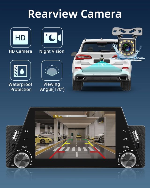 NOVITÀ - Radio Carplay 1 DIN + fotocamera posteriore
