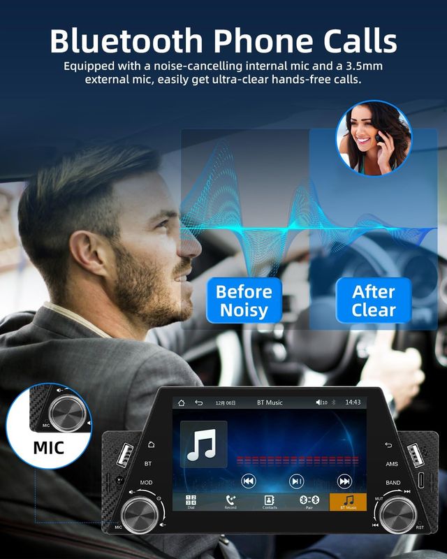 NOVITÀ - Radio Carplay 1 DIN + fotocamera posteriore