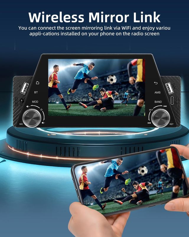 NOVITÀ - Radio Carplay 1 DIN + fotocamera posteriore