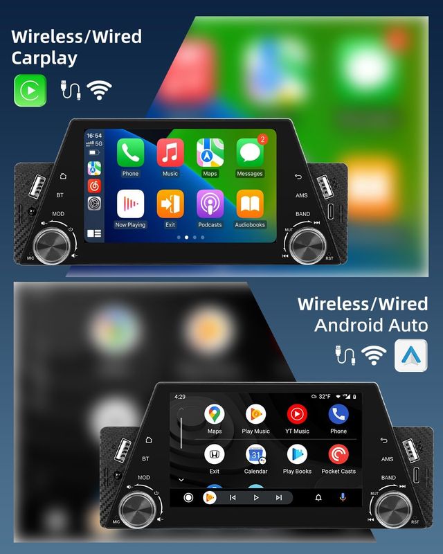 NOVITÀ - Radio Carplay 1 DIN + fotocamera posteriore