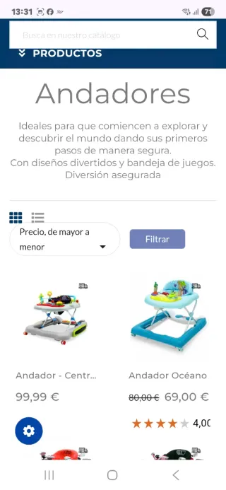 Andador Asalvo para bebé