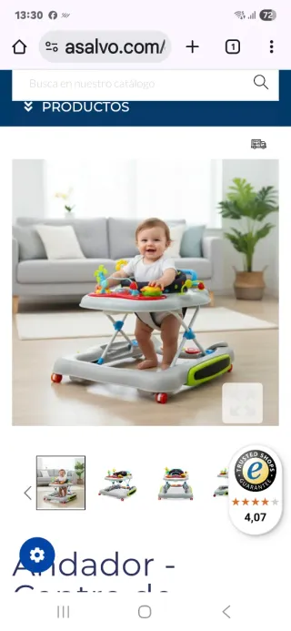 Andador Asalvo para bebé