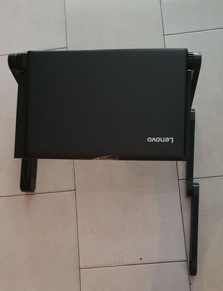 Mesa auxiliar plegable negra