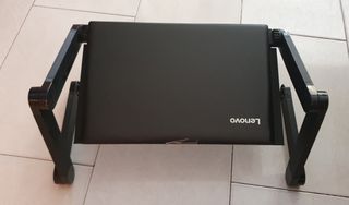 Mesa auxiliar plegable negra