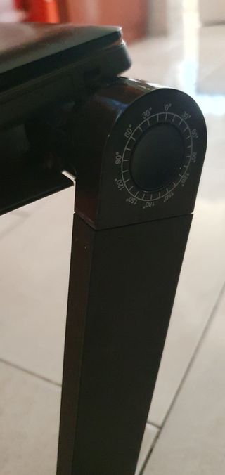 Mesa auxiliar plegable negra