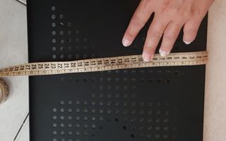 Mesa auxiliar plegable negra