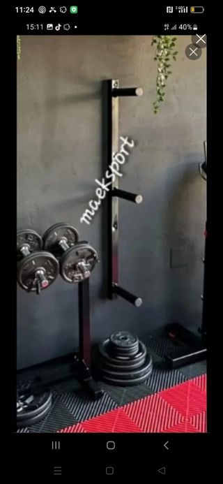 Soporte de pared para gimnasio