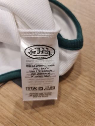 Top tirantes Von Dutch Ashley S, Blanca y Verde