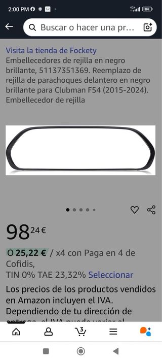 Moldura Parrilla Mini