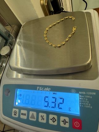 Pulsera Oro 18k Tejido Calabrote
