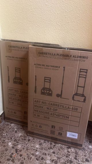 ¡OFERTA HOY! Carro de mano plegable Nuevo