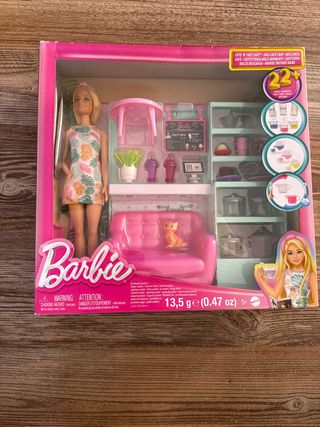 Barbie Cafetería Cozy Cafe con Accesorios