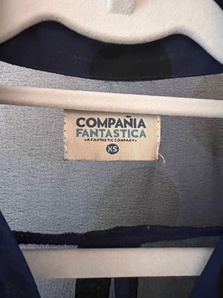 Camisa Compañía Fantástica Lunares Azul Talla XS