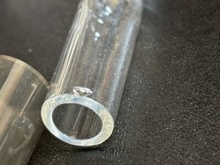 Pieza de acuario de cristal