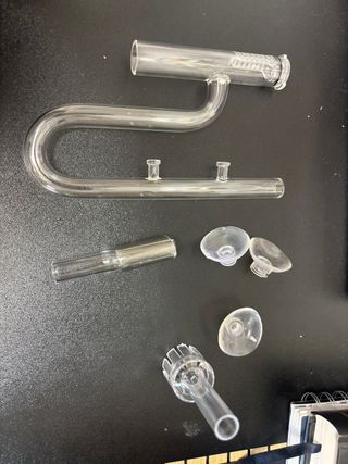 Pieza de acuario de cristal