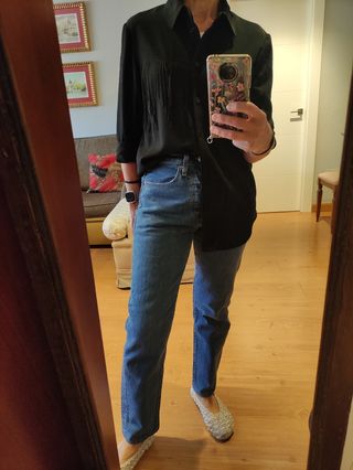 Blusa Zara con flecos