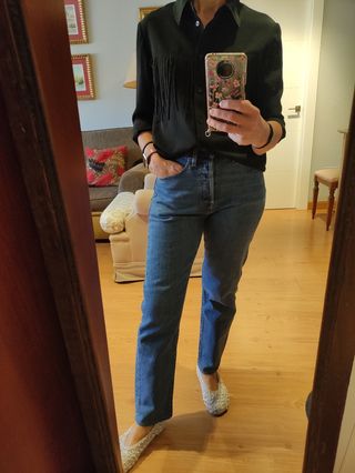 Blusa Zara con flecos