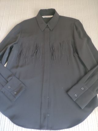 Blusa Zara con flecos