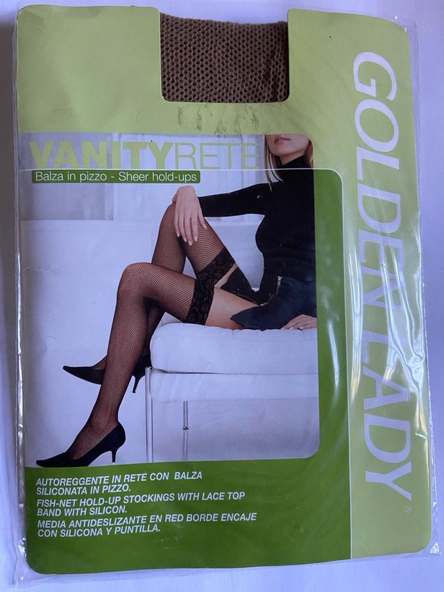 Medias Golden Lady Fish-net Talla Única