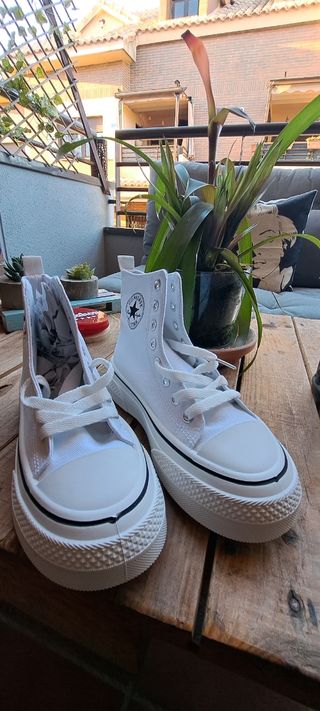 Converse All Star Blancas Plataforma