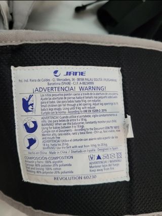 Mochila Portabebés Jane Revolution Gris