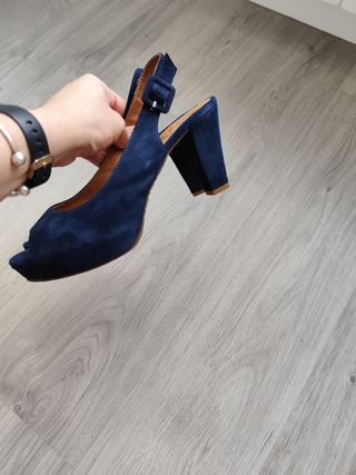 Zapatos Gadea Azul Abiertos