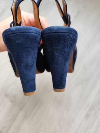 Zapatos Gadea Azul Abiertos