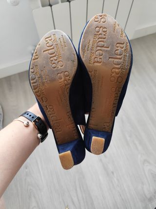 Zapatos Gadea Azul Abiertos