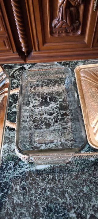 Fuentes cristal con tapa metálica